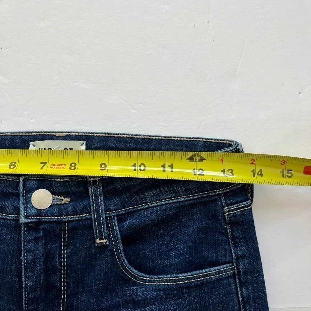L’agence Women Margot High Rise Skinny Jeans Fray Ankle Hem Blue Size 25
